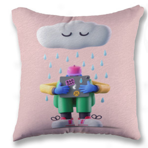 Bantal Robot mainan hujan