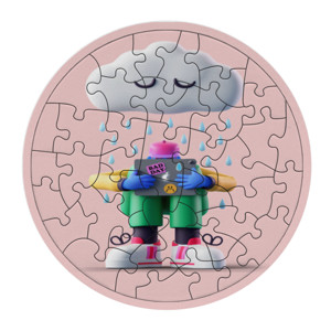 Puzzle Robot mainan hujan