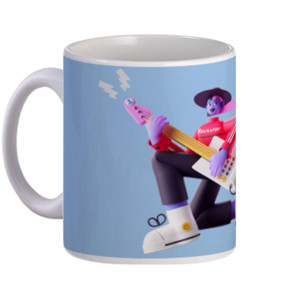 Mug Gitaris Rock Star