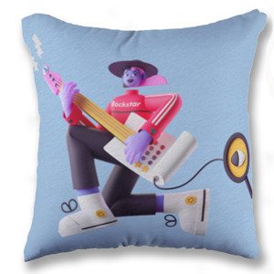 Bantal Gitaris Rock Star