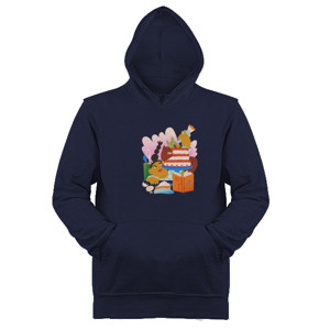 Jaket Hoodie Belajar makan kue