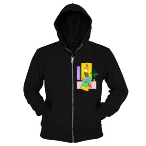 Hoodie Zipper Memasang lampu di kamar