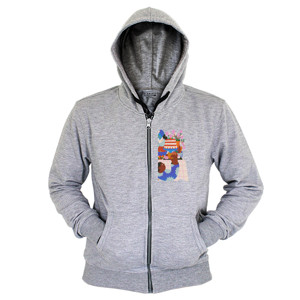 Hoodie Zipper Pesta makan kue