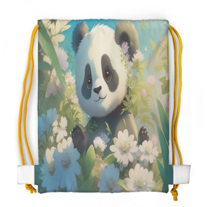 Tas Serut Fullprint Anak panda lucu 1