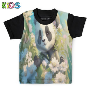 Kaos Anak Full-Print Anak panda lucu 1