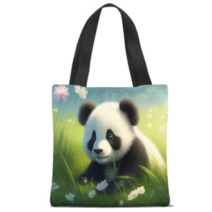 Tas Tote Fullprint Panda lucu 11