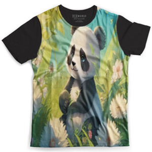 Kaos Fullprint Panda lucu 12