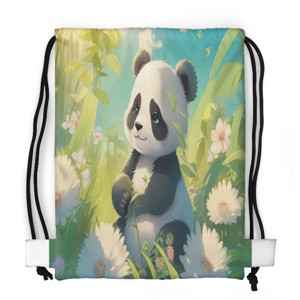 Tas Serut Fullprint Panda lucu 2