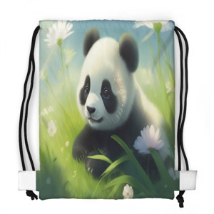 Tas Serut Fullprint Panda lucu 12