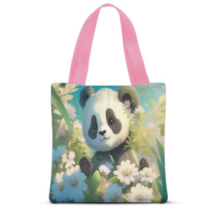 Tas Tote Fullprint Anak panda lucu 1