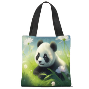 Tas Tote Fullprint Panda lucu 12