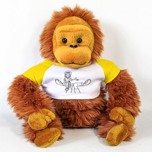 Boneka Orang Utan Support Woman Relaxed Hands