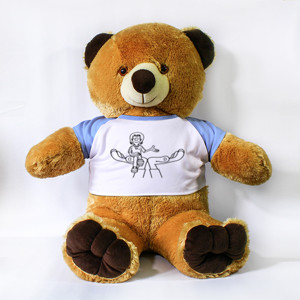 Boneka Beruang Support Woman Relaxed Hands