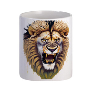 Mug Lion face - Singa alam liar 13