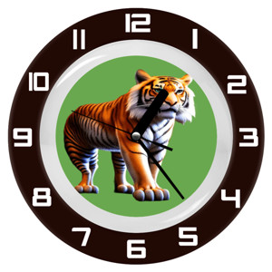 Jam Dinding Tiger face - Macan alam liar