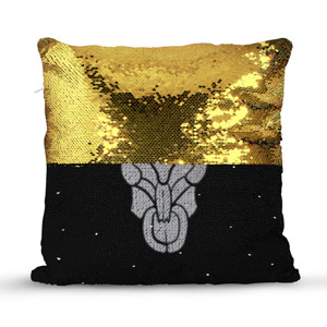 Bantal Ajaib Banteng tato yang digambar tangan putih