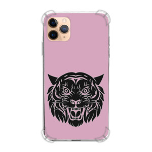 Casing HP Wajah harimau marah hitam