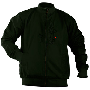 Jaket Bomber Love Client Customer Hug