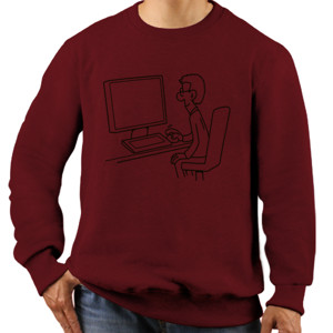 Jaket Sweater Diagnose Computer Man