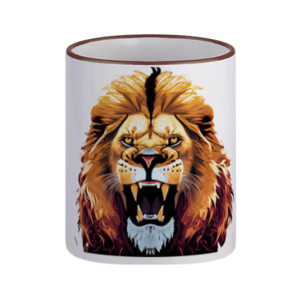 Mug Lion face - Singa alam liar 11