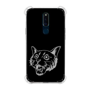 Casing HP kepala kucing marah putih